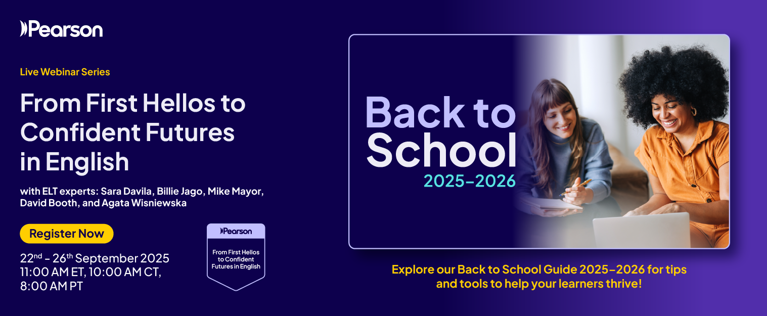 Back to School Webinar Series from Pearson